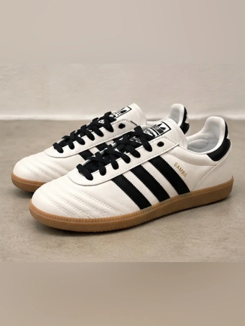 adidas samba JP cloud white Black Gum